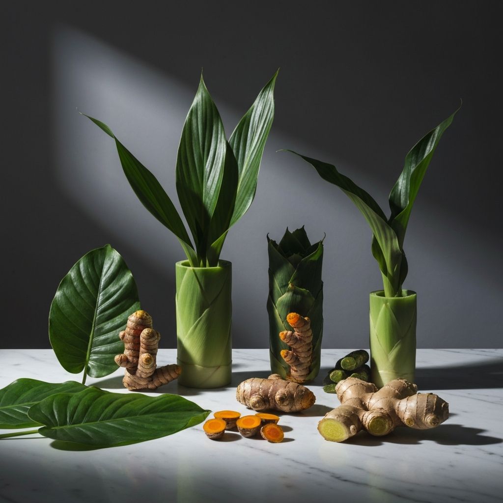 Tanaman botanikal tropis dan tanaman herbal alami